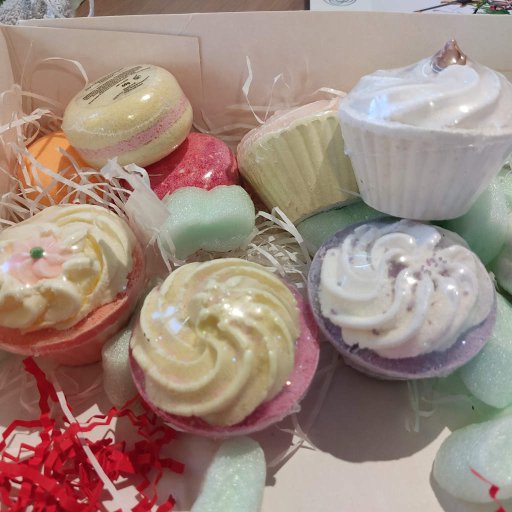 Fondant de bain cupcake/macaron