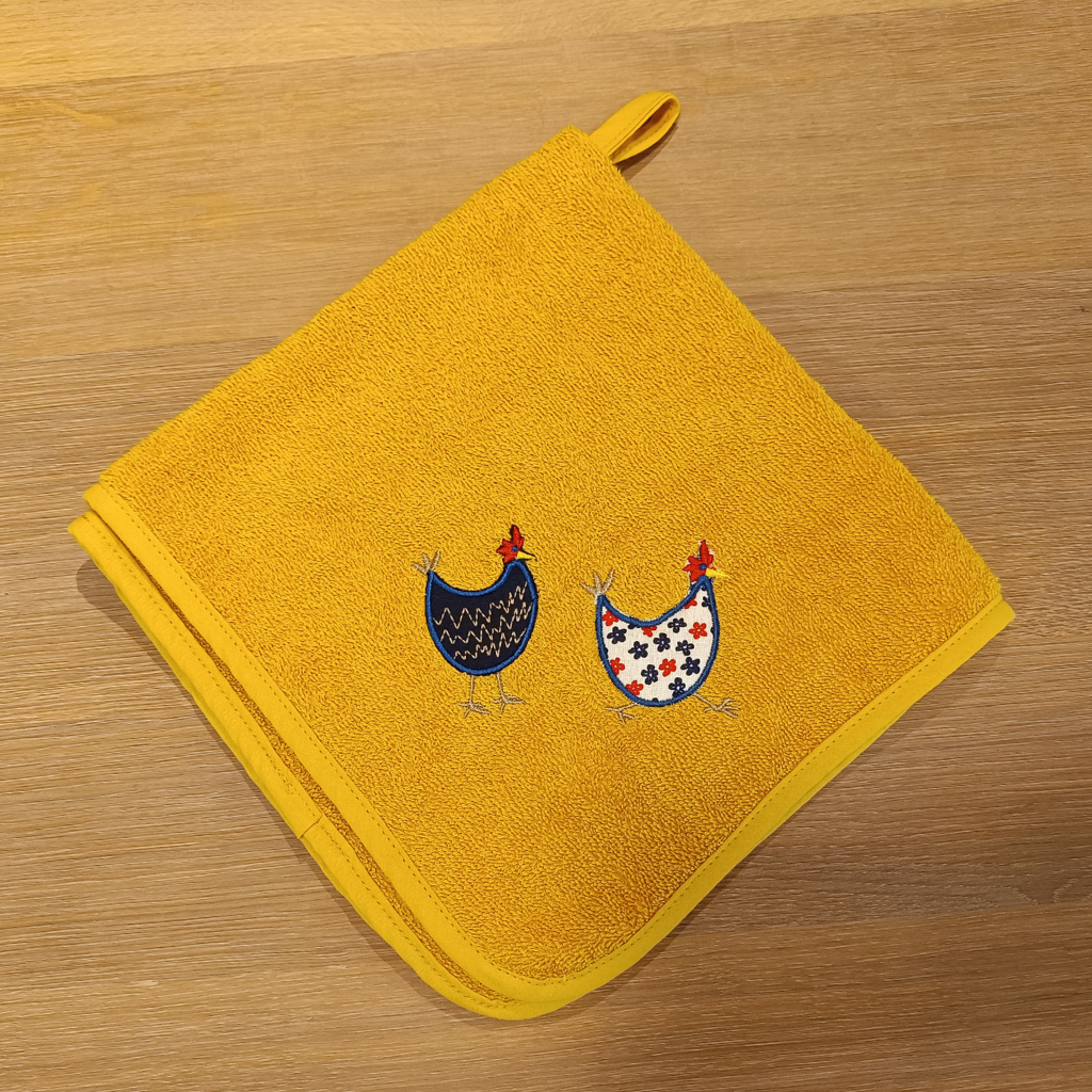 essuie main poulette