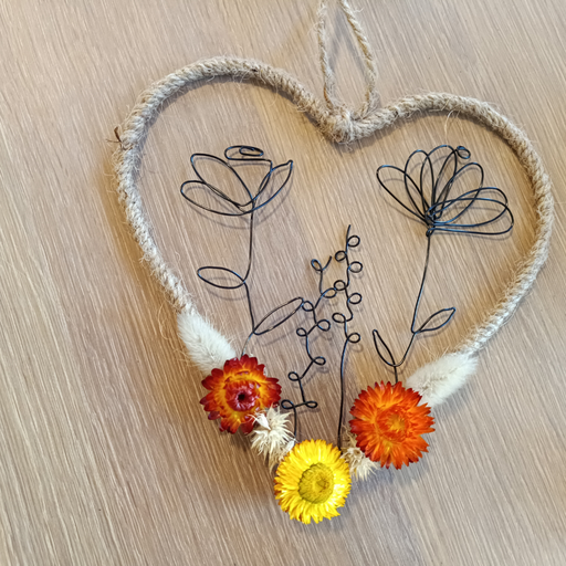 Couronne fleurs séchés